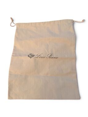 Loro Piana Cream Drawstring Dust Pouch Bag